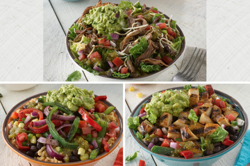 Qdoba Mexican Eats is adding a trio of new bowls that cater to various consumer lifestyles, including keto and vegan.

The Smoked Brisket Keto Bowl contains smoked brisket and guacamole on a bed of lettuce topped with pico de gallo, salsa verde and shredded cheese.

The Grilled Fajita Vegan Bowl features saut&eacute;ed fajita vegetables, guacamole, corn salsa, pico de gallo and salsa verde piled atop seasoned brown rice and black beans.

The Chicken Protein Bowl includes a double portion of grilled adobo chicken and saut&eacute;ed fajita vegetables, guacamole, pico de gallo, salsa verde, lettuce and black beans.