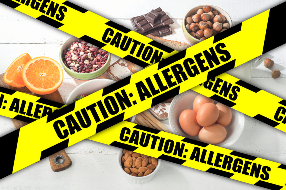 Food allergies concept