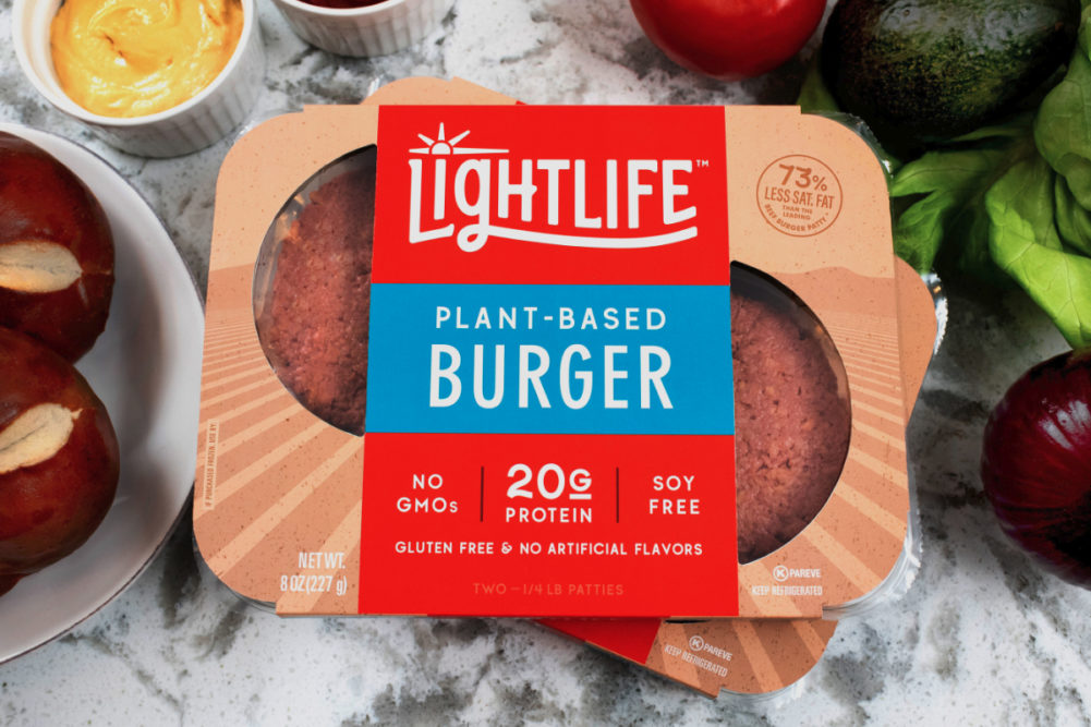 Lightlife Foods plant-based burger