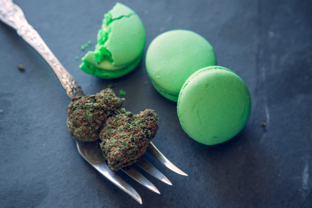 Cannabis infused macarons