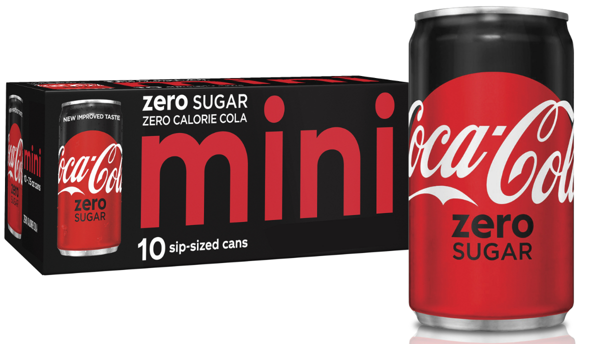 Coke Zero Sugar mini cans