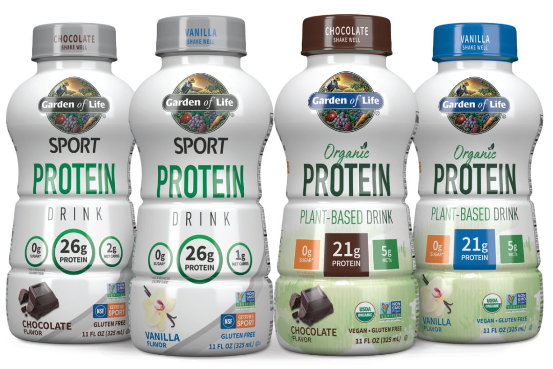 Garden of Life protein drinks