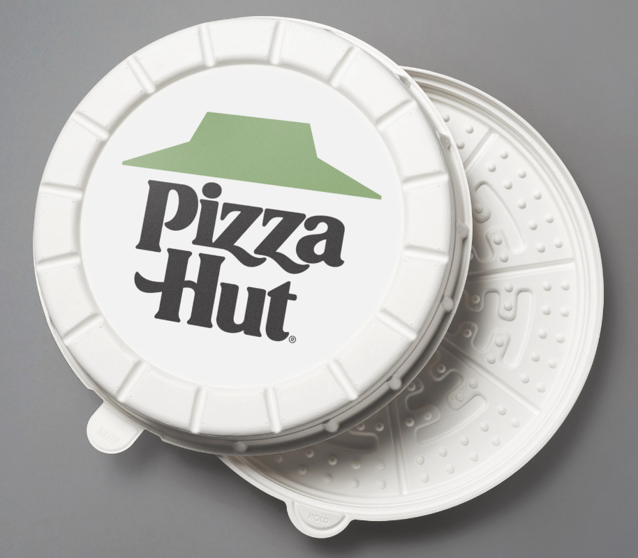 Pizza Hut round compostable box