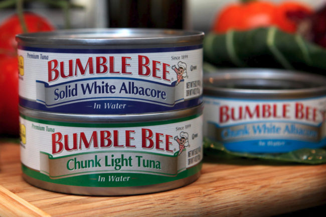 Bumble Bee Foods tuna cans