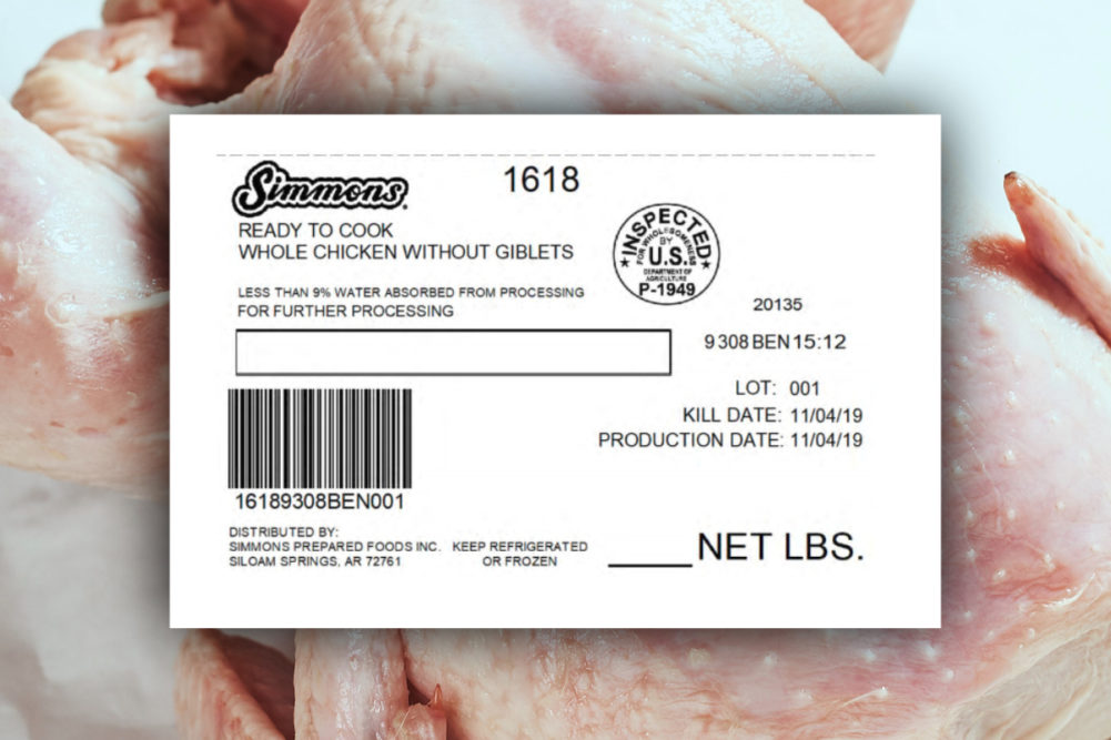 Simmons poultry recall