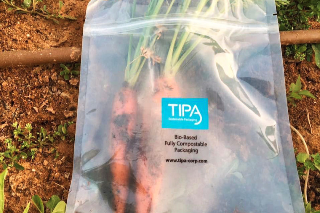 TIPA decomposing sustainable packaging