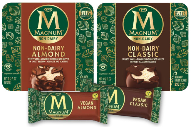 Magnum non-dairy frozen dessert bars, Unilever