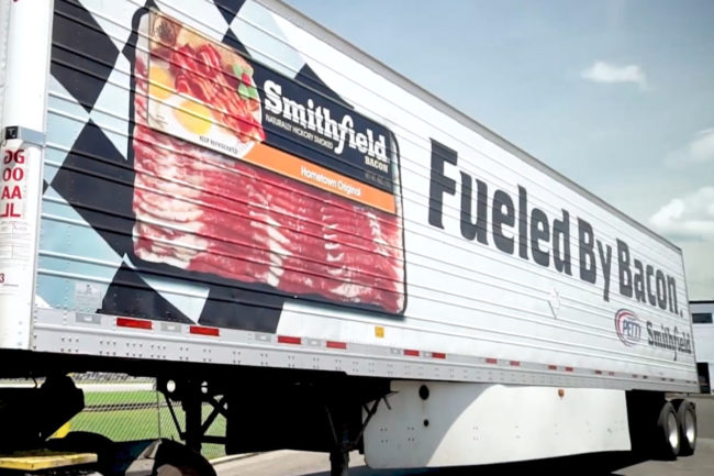 Smithfield Foods bacon truck