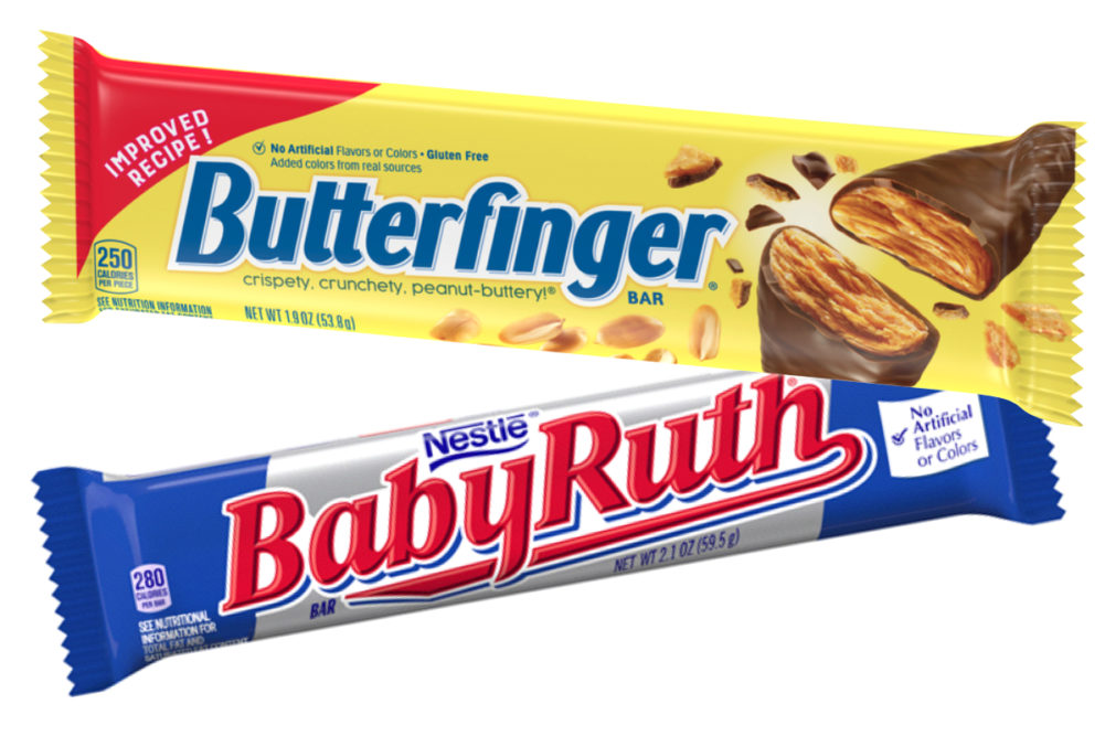 New Butterfinger recipe, Baby Ruth, Ferrara