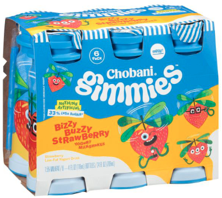 Chobani Gimmies yogurt milkshakes