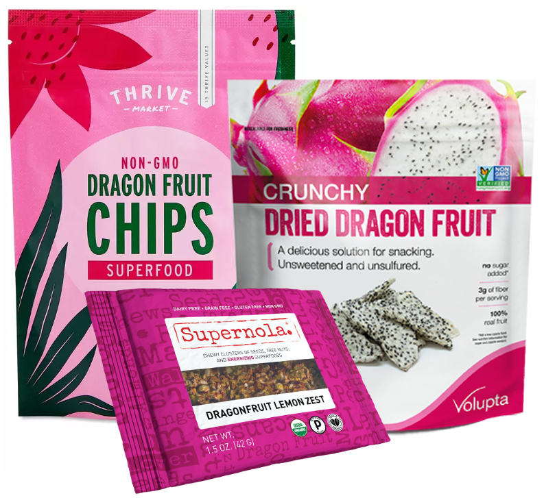 Dragon fruit snacks