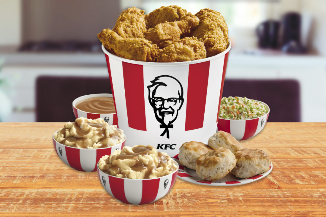 KFC bucket meal at home