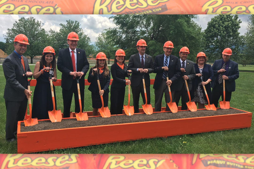 Groundbreaking of new Reese's expansion at Hershey plant in Stuarts Draft, VA