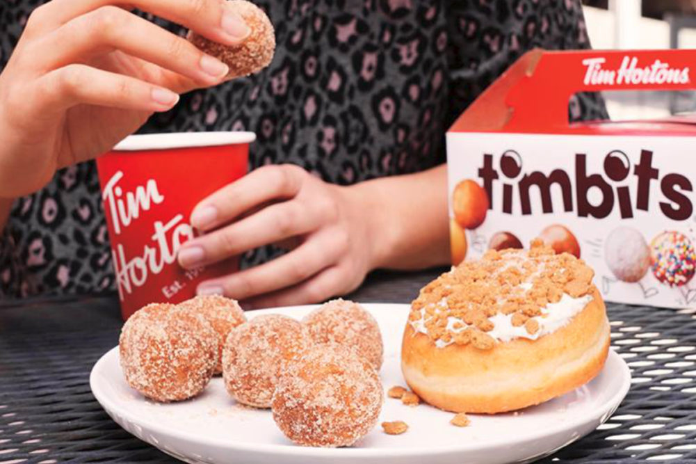 Tim Hortons coffee and Timbits