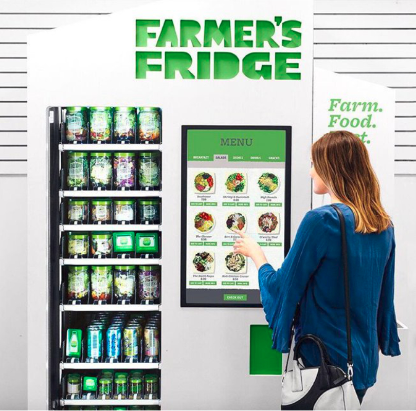 Farmer's Fridge fresh food vending machine
