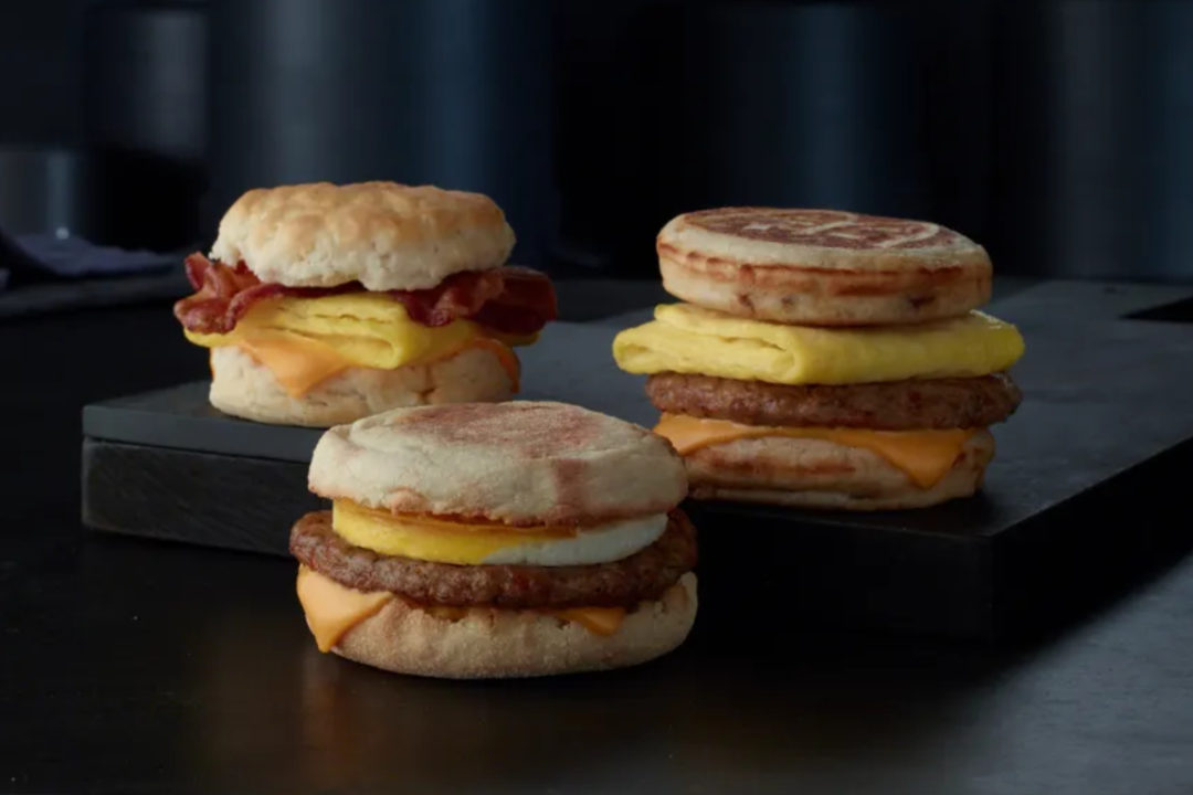 McDonald's breakfast sandwiches