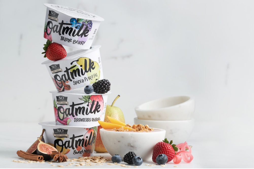 So Delicious Dairy Free Oatmilk Yogurt Alternatives, Danone
