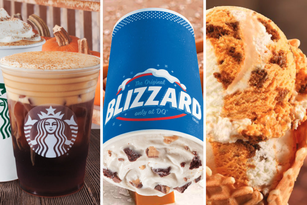 New fall menu items from Starbucks, Dairy Queen and Baskin-Robbins