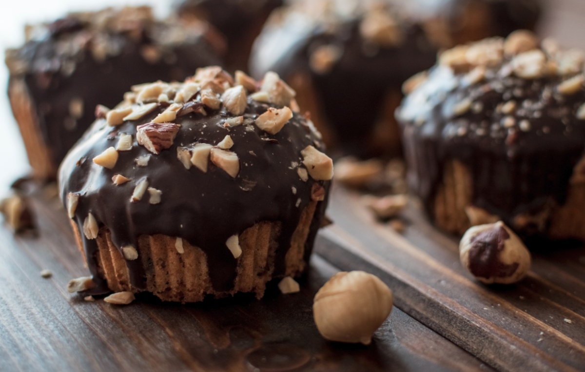 Chocolate hazelnut muffins