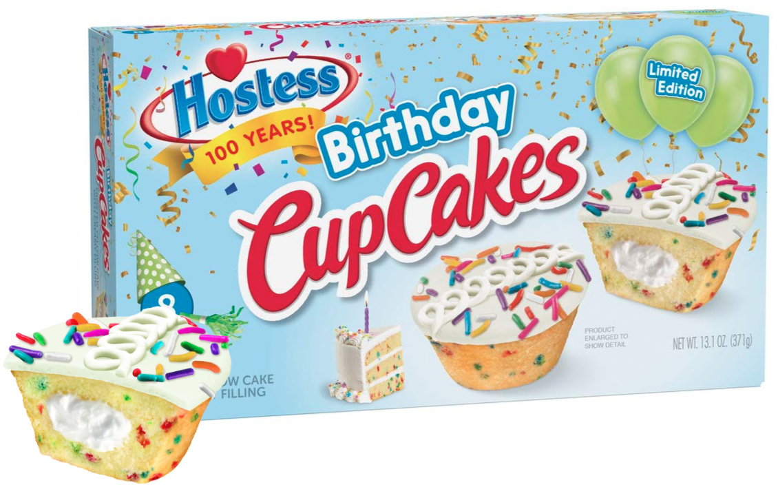 Hostess Birthday Cake CupCakes