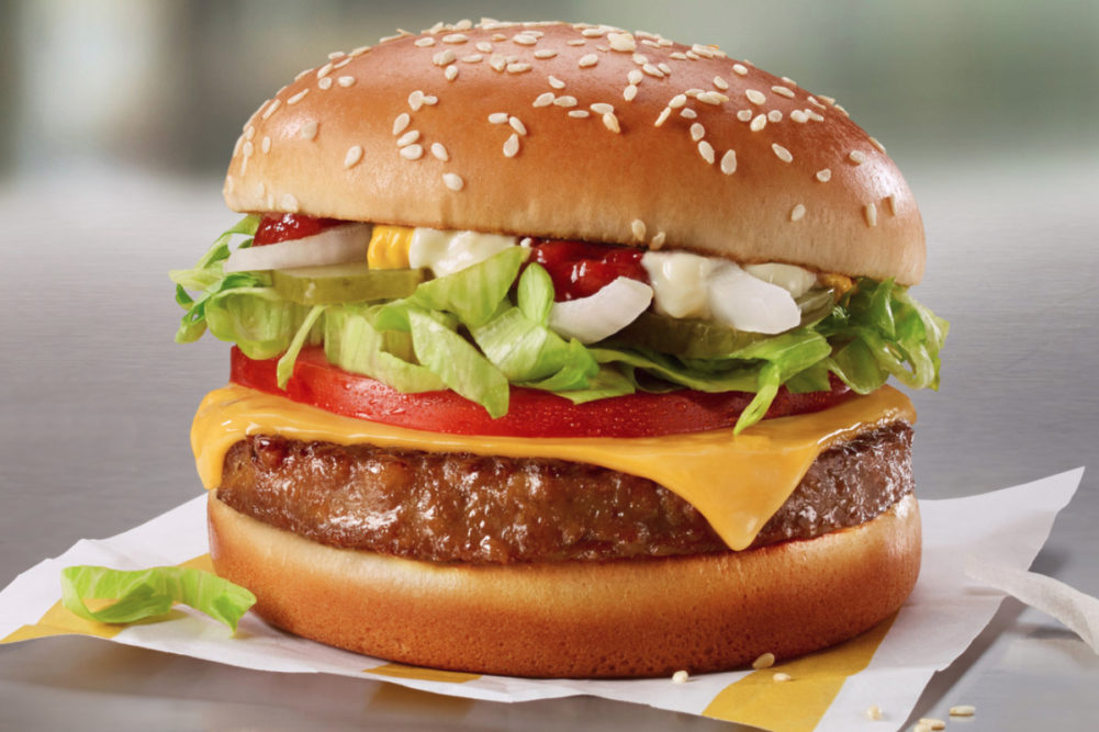 McDonald's Canada plant-based burger PLT
