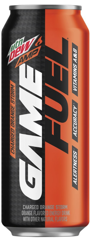 Mtn Dew Amp Game Fuel Charged Orange Storm