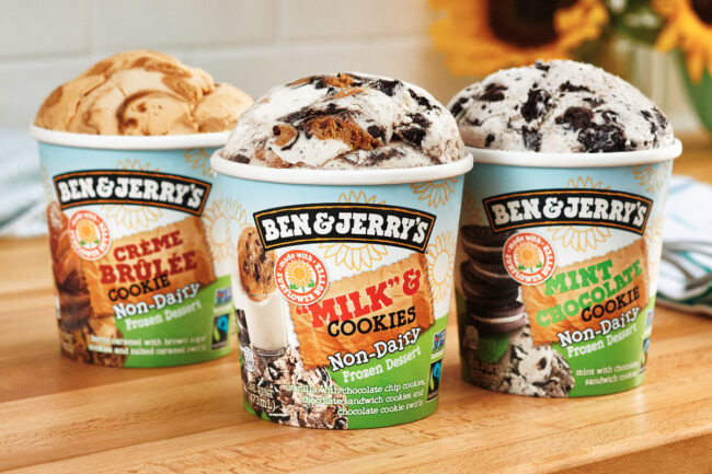 Ben & Jerry's sunflower butter non-dairy frozen desserts