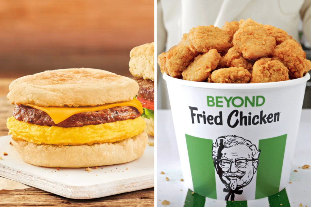 Beyond Meat products at Tim Hortons and KFC