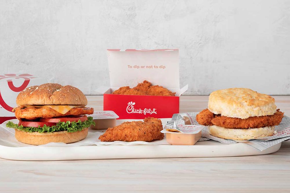 Chick-fil-A spicy chicken menu items