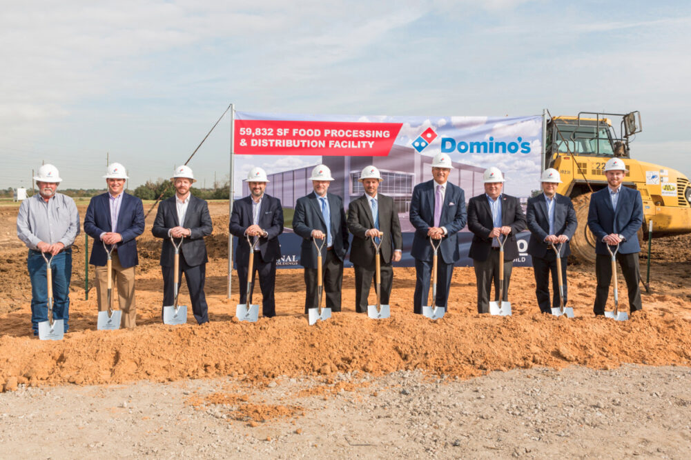 Domino's supply chain center in Texas groundbreaking