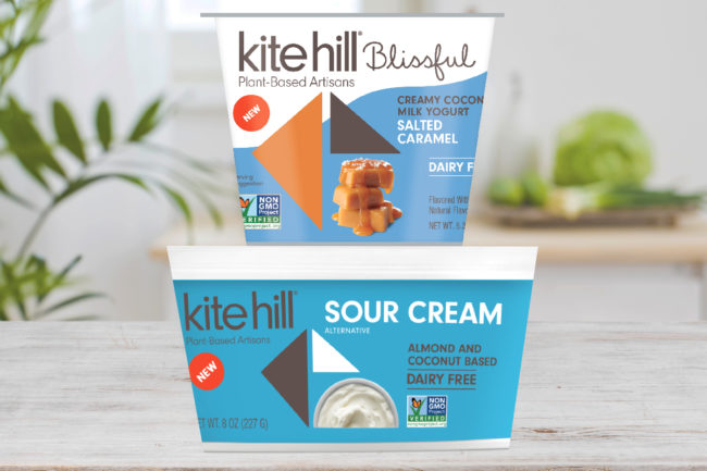 Kite Hill Blissful yogurt alternative and sour cream alternative
