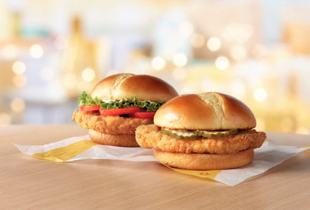McDonald's chicken sandwiches