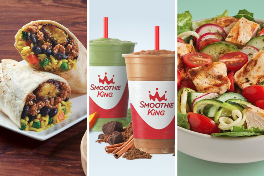 New healthier menu items from Pollo Tropical, Smoothie King and B.GOOD