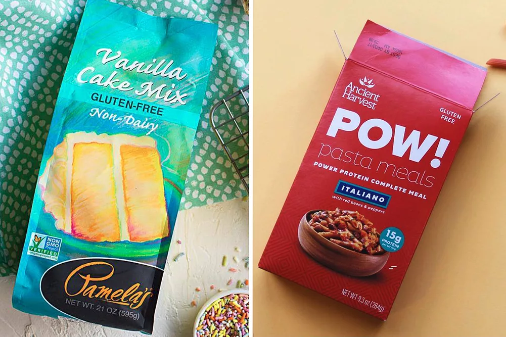 Pamela's gluten-free baking mix and Ancient Harvest gluten-free pasta
