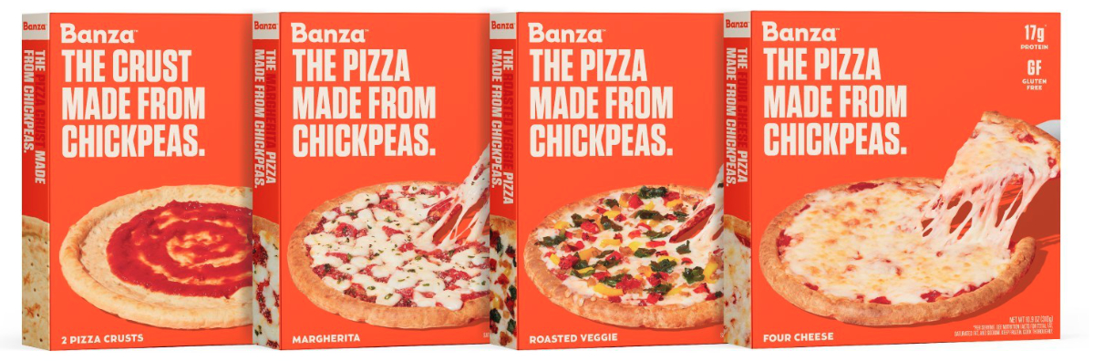 Banza pizza lineup