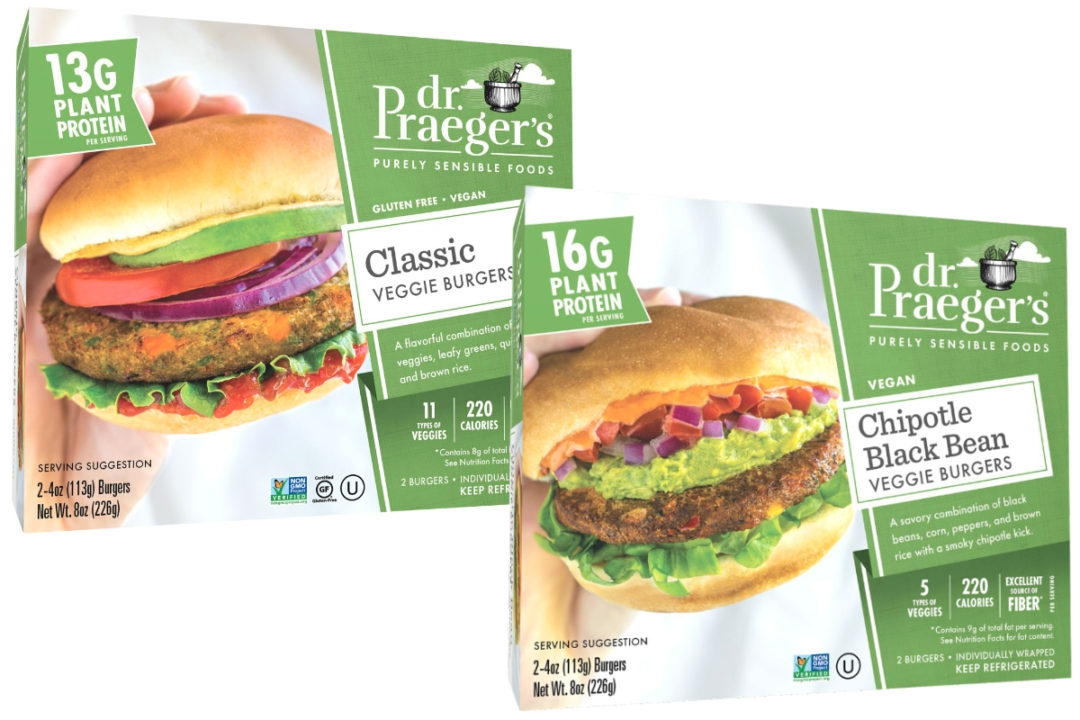 Dr. Praeger’s refrigerated veggie burgers