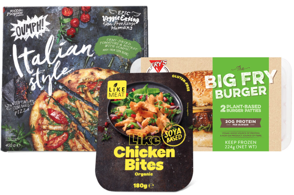 Livekindly The Fry Family Food Co., LikeMeat and Oumph! products