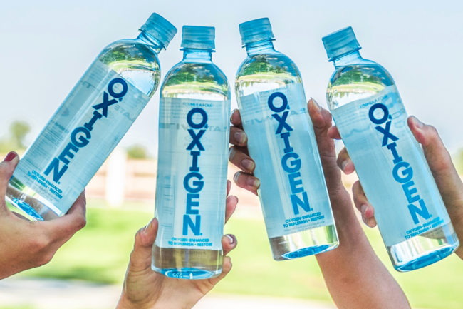 Oxigen pH balanced water infused with oxygen