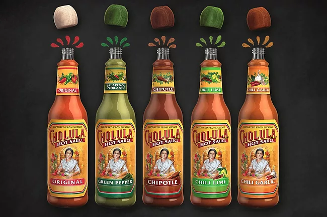 Cholula hot sauces