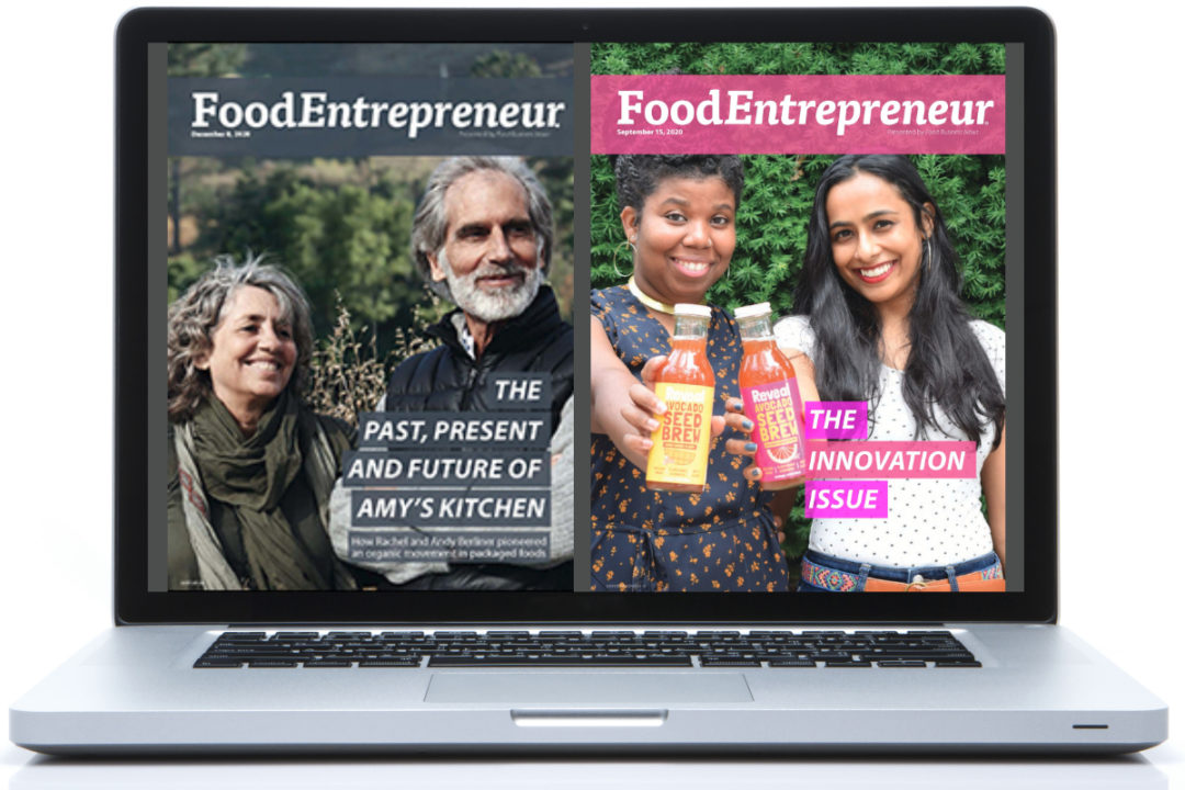 Food Entrepreneur on laptop