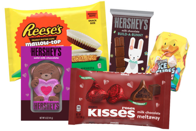 Hershey new 2021 Valentine's Day and Easter innovations