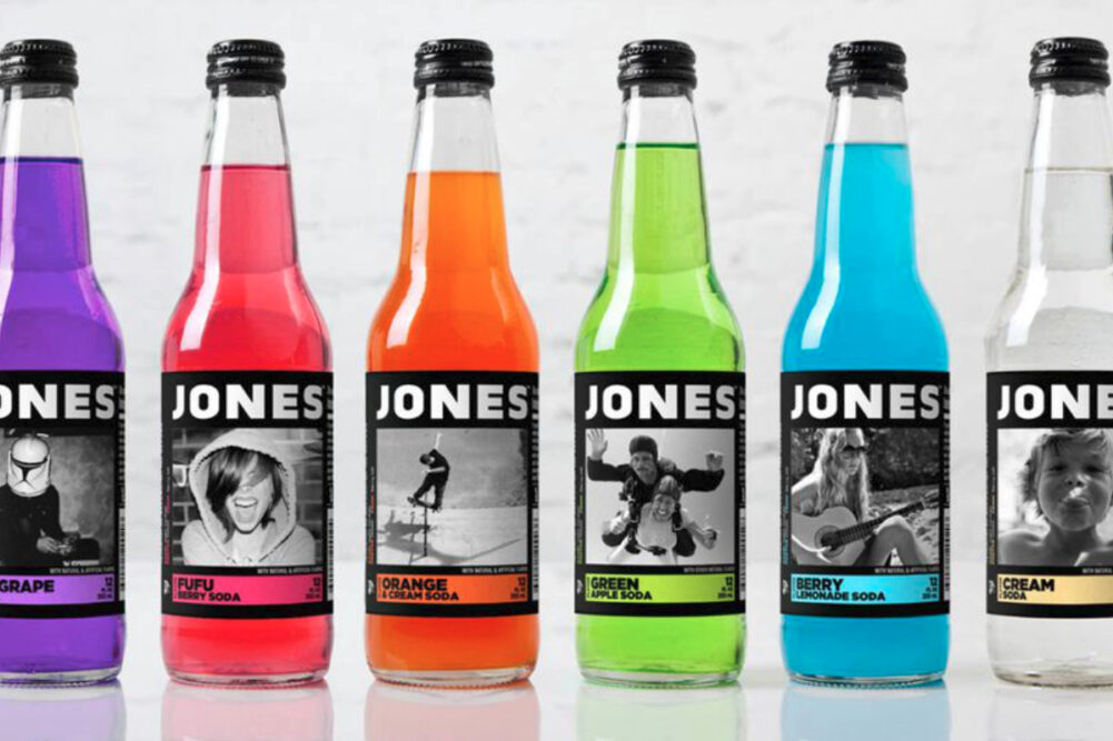 Jones Soda bottles