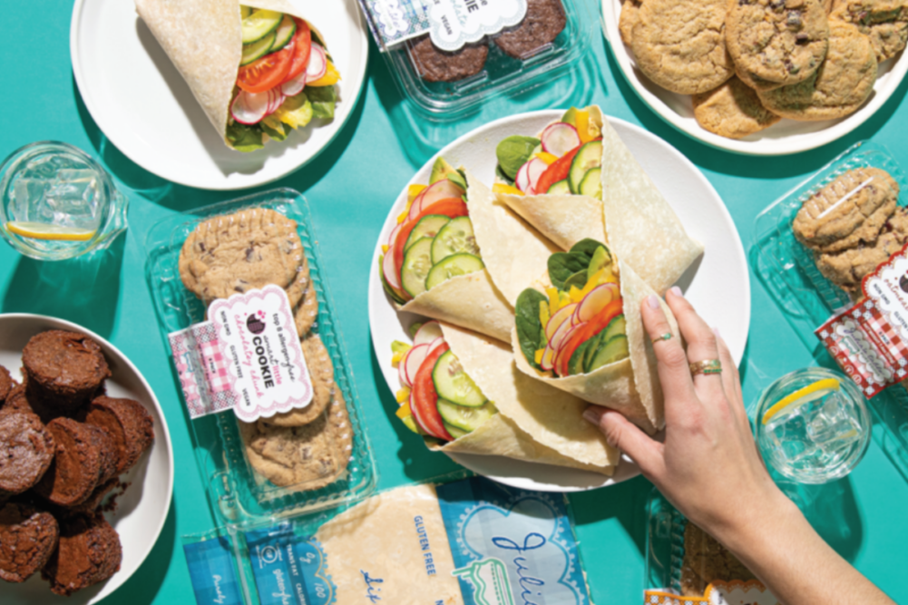 Variety of gluten-free baked goods from Julia's Table