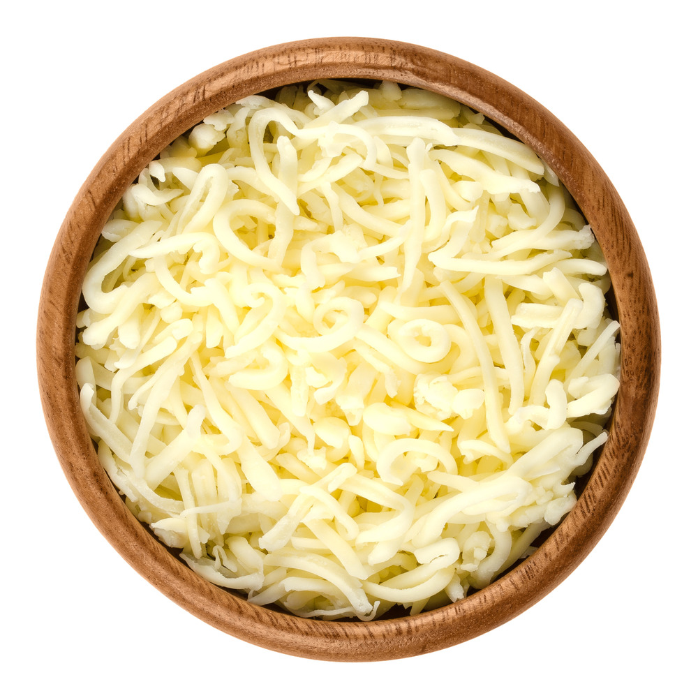 Shredded mozzarella cheese
