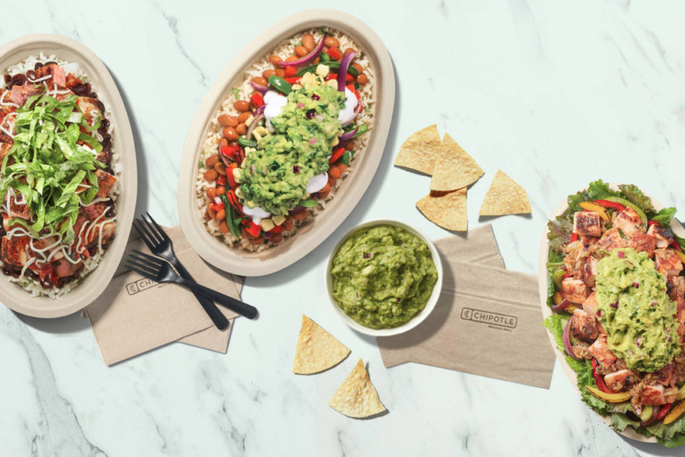 Chipotle delivery bowls