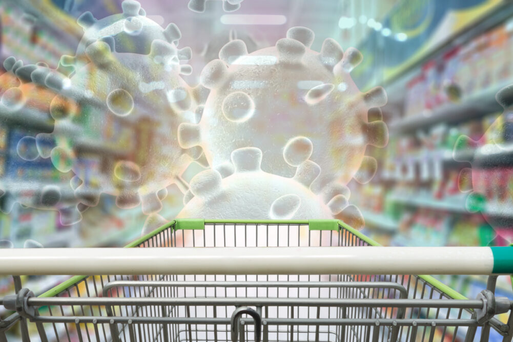 Coronavirus shopping cart