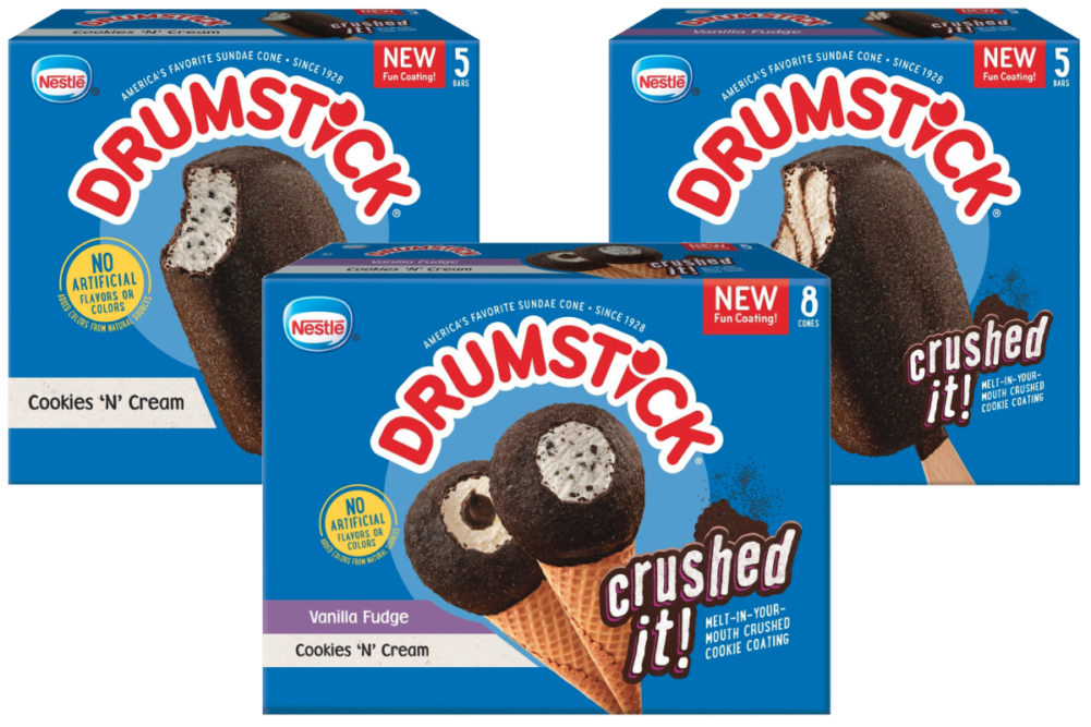 Nestle Drumstick Crushed It! frozen desserts