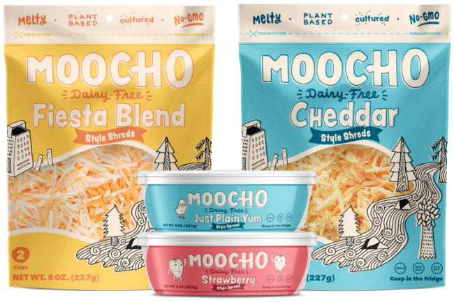 Moocho dairy-free shreds and spreads