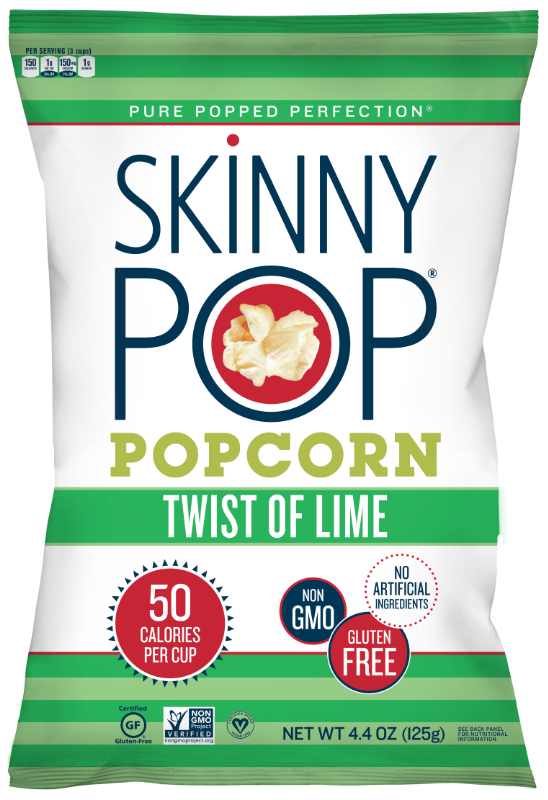 SkinnyPop Twist of Lime popcorn