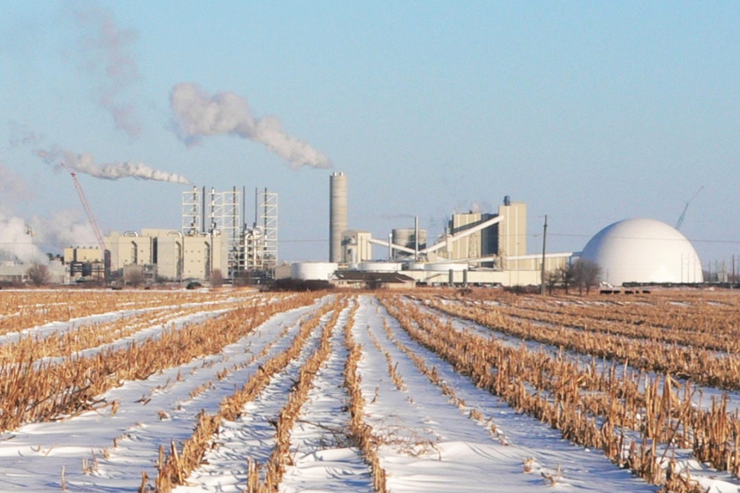 ADM corn dry mill facility in Columbus, Nebraska